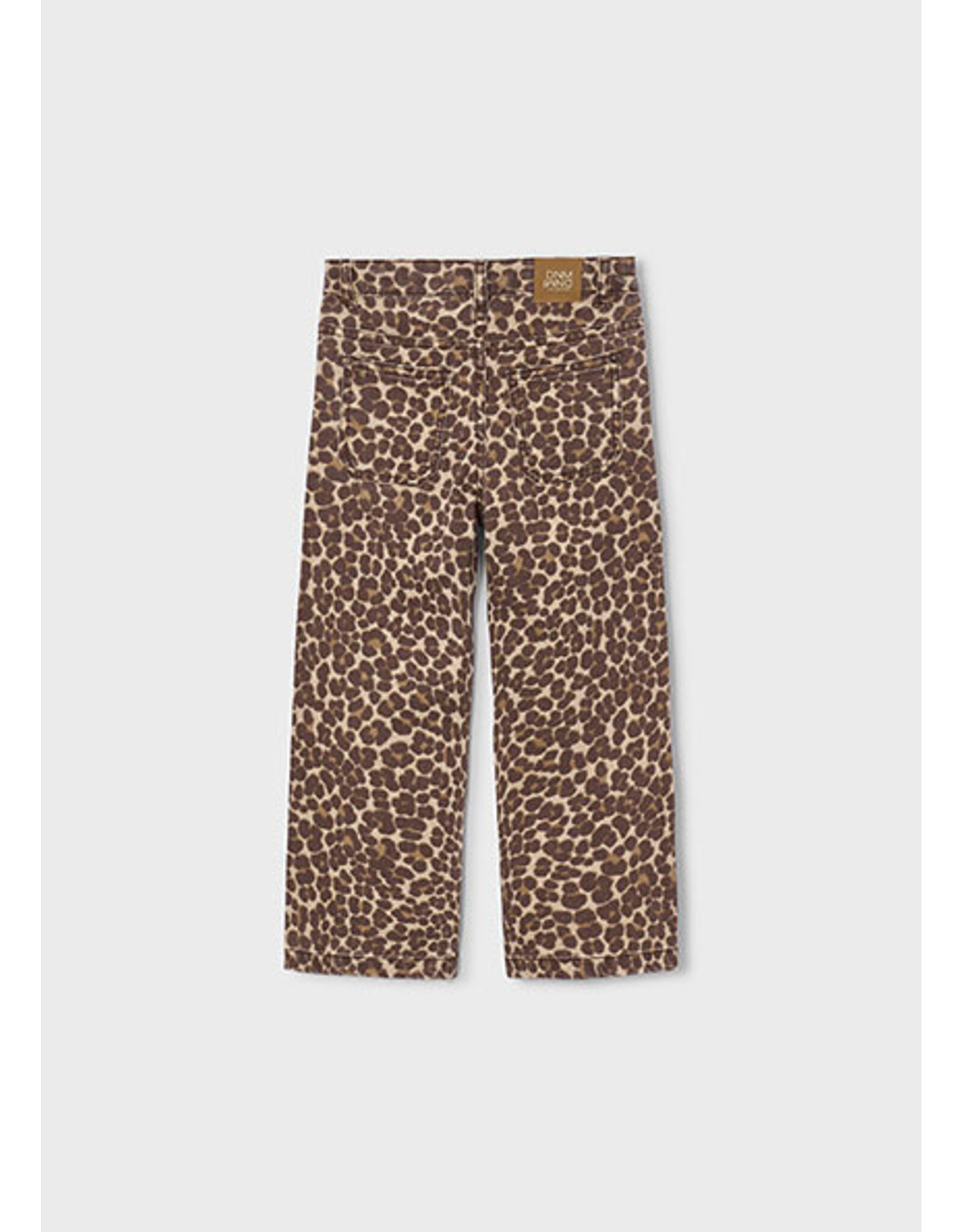 Mayoral wijde broek leopard beige