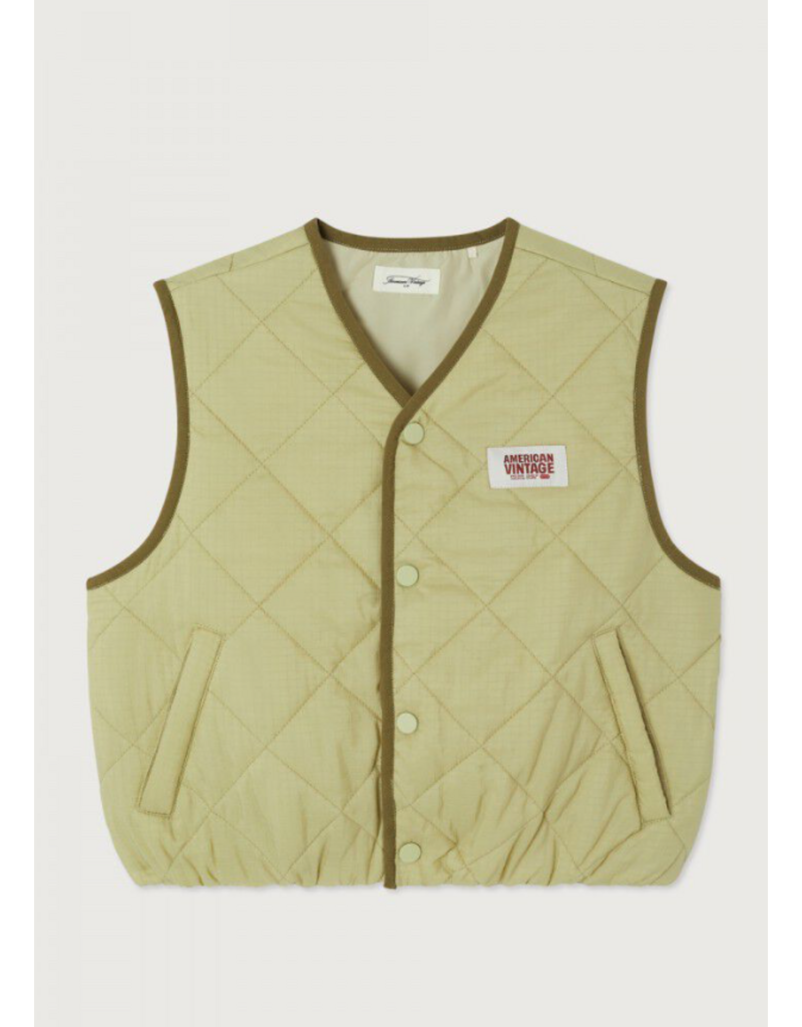 American Vintage mouwloos jasje yupibam reptile