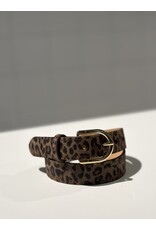 ADL lederen riem leopard