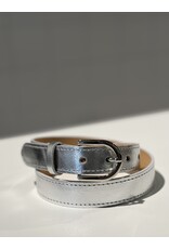 ADL Lederen riem zilver