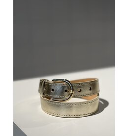 ADL Lederen riem goud