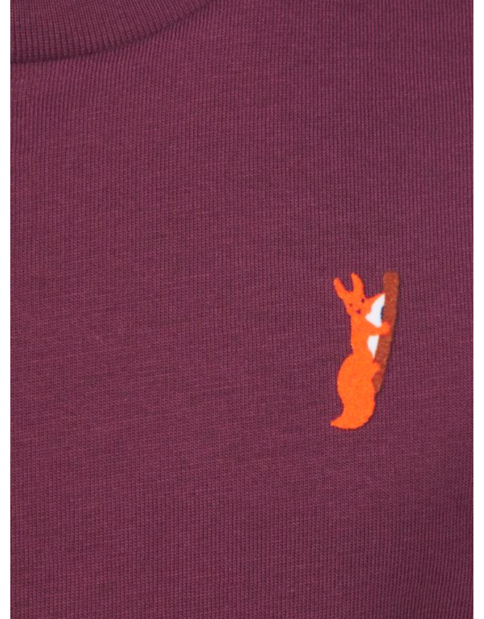 Strom T-shirt squirrel deep merlot