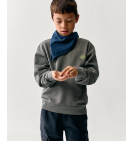 the boston kids sweater moss logo fluo