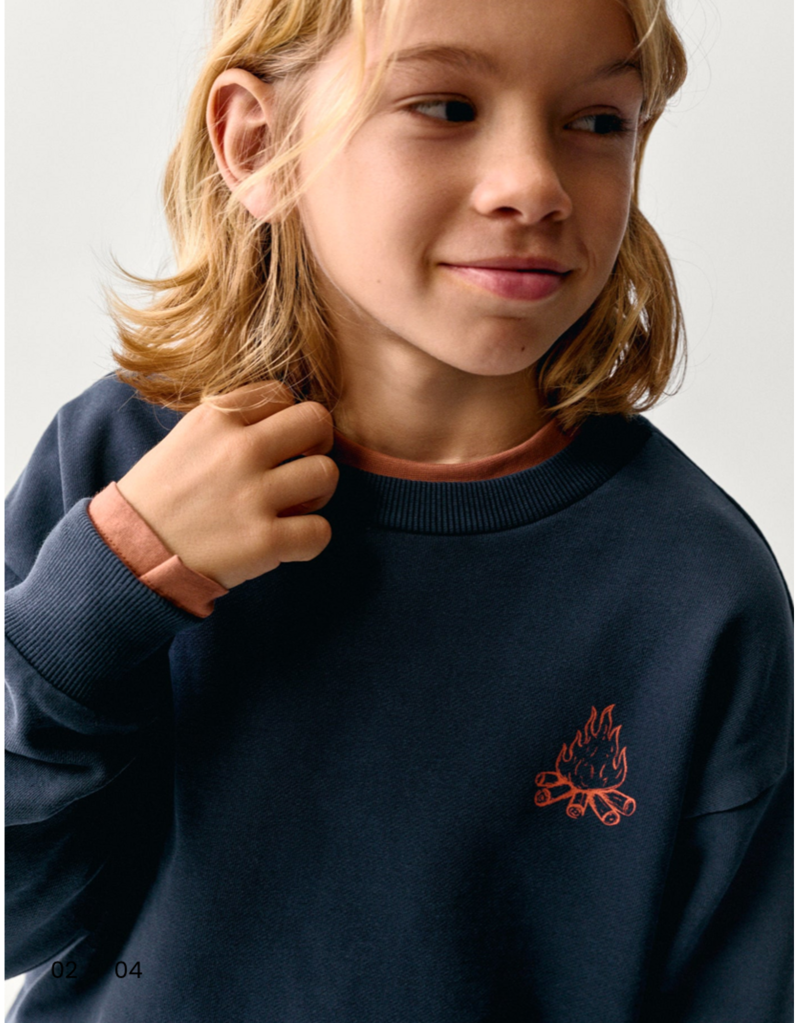 the boston kids sweater fire squad marine