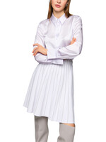 Glanzende zijden blouse