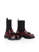 Mocassin met gebreide schacht