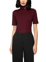 T-shirt met rolkraag