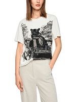 T-shirt met panterprint