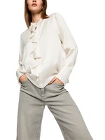 Zijden blouse met volant