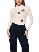 Marccain Sports Getailleerd shirt met lange mouw en col