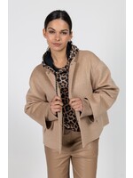 Marccain Sports Hoodie van velours in luipaardlook