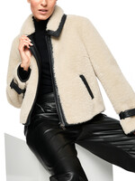 Marccain Sports Jas van imitatiebont met riemdetail