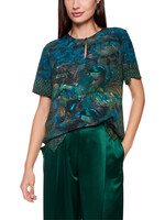 Blouseshirt met printmix