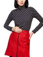 Marccain Sports Shirt met lange mouwen en sneeuwsterprint