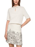 Shirt met glinsterende bloemen