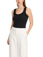 Marccain Essentials Tanktop van fijn geribd materiaal