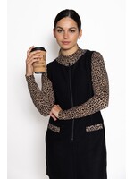Marccain Sports Getailleerd shirt met luipaardprint