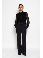 Broek FAID met hoge tailleband en bies