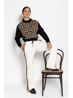 Marccain Sports Leren sneaker met luipaardprint