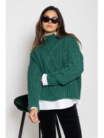 Trui met vlechtmotief Knitted in Germany