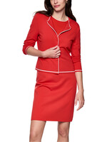 Fijn gebreid vest "Rethink Together"