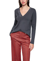 Longsleeve met zijden rand