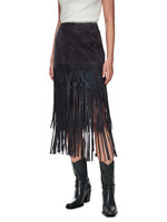 COMING SOON - Midi leren rok "Rethink Together"