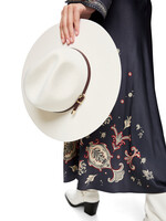 COMING SOON - Wollen deukhoed met leren band