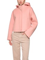 Wollen jas met capuchon