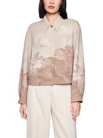 Jasje met bloemenprint en overhemdkraag