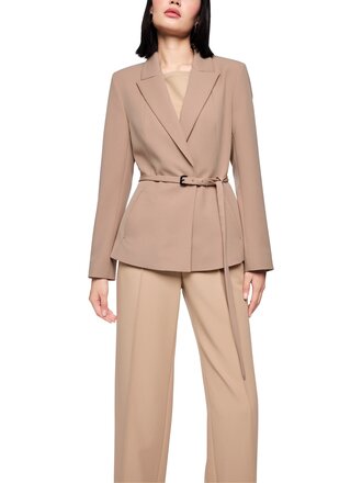 Elegante blazer met tailleriem