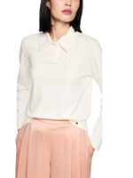 Katoenen polo met lange mouwen