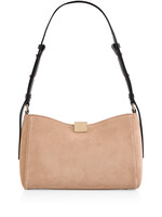 Schoudertas van kalfssuède