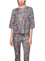 Marccain Sports Oversized shirt met luipaardprint