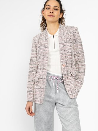 Getailleerde blazer zonder kraag