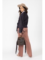 Buideltas met studs en franjes