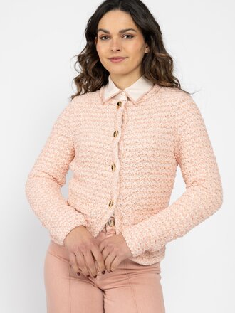 Gebreide tweed cardigan ‘Knitted in Germany’