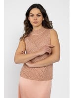 Elegante gebreide top met ajour