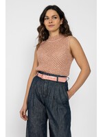 Elegante gebreide top met ajour