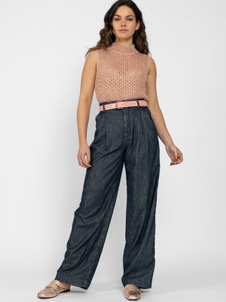 Marccain Pants Wijde jeans WICHITA met hoge taille