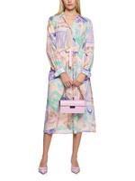 Midi-jurk met stempeldruk