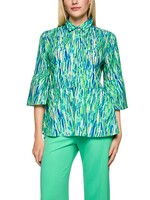 Vrouwelijke blouse met confettiprint