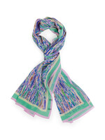 Bedrukte zijden sjaal