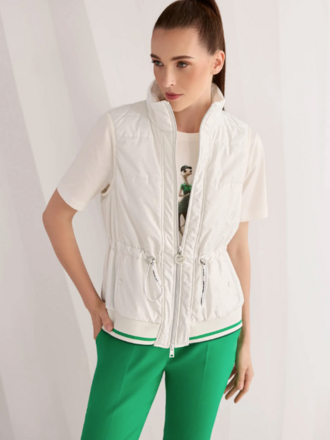 Marccain Sports Gewatteerd vest met hartjesprint