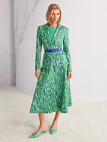 Blazer met twee knopen van scubajersey