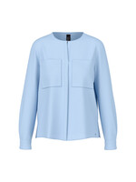 Casual blouse met verborgen knoopsluiting