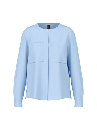 Casual blouse met verborgen knoopsluiting