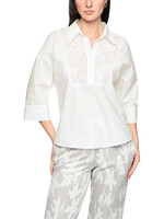 Blouseshirt met bloemenborduursel