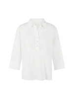 Blouseshirt met bloemenborduursel