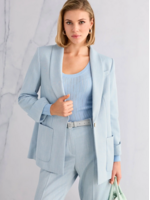 Casual blazer met sjaalkraag